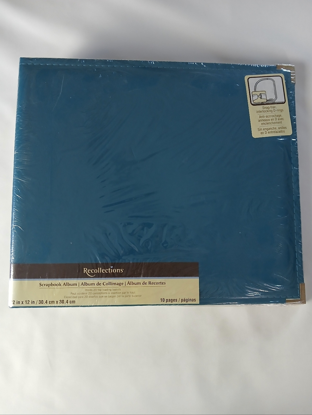 New Recollections Faux Leather 12" X 12" D-ring Scrapbook Album